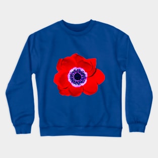 Red Anemone Crewneck Sweatshirt